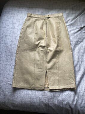 Vintage Leather Skirt Cedars Size 6